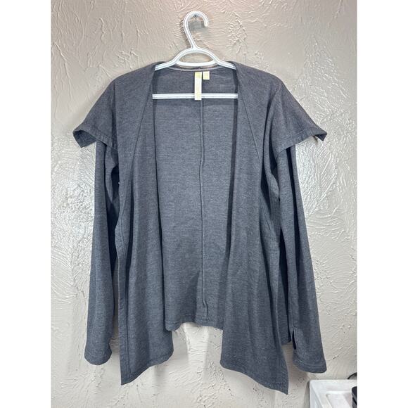 Green Tea Gray Modal Open Cardigan Soft Lightweight Womens Size Medium - Picture 1 of 5